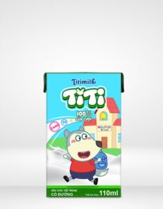Sữa tươi tiệt trùng Có đường Titimilk 110 ml