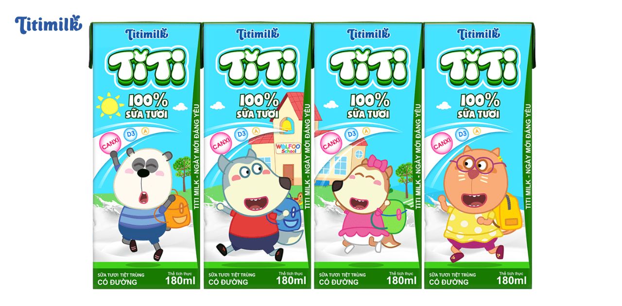 SỮA TƯƠI TIỆT TRÙNG CÓ ĐƯỜNG TITIMILK