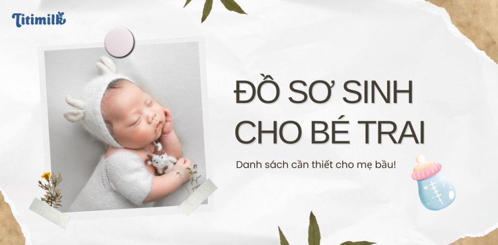 đồ sơ sinh cho bé trai