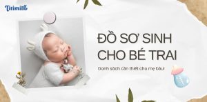 đồ sơ sinh cho bé trai